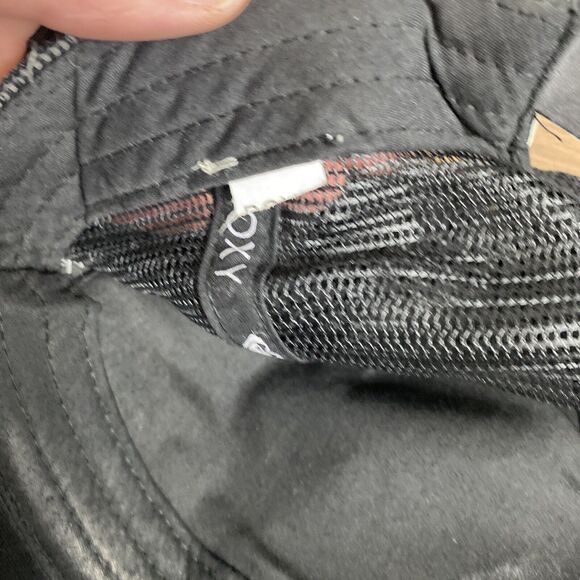 ROXY Hat Cap Trucker Foam Snapback Mesh Palm Tree Black White Beach Surf Sun - Picture 9 of 11